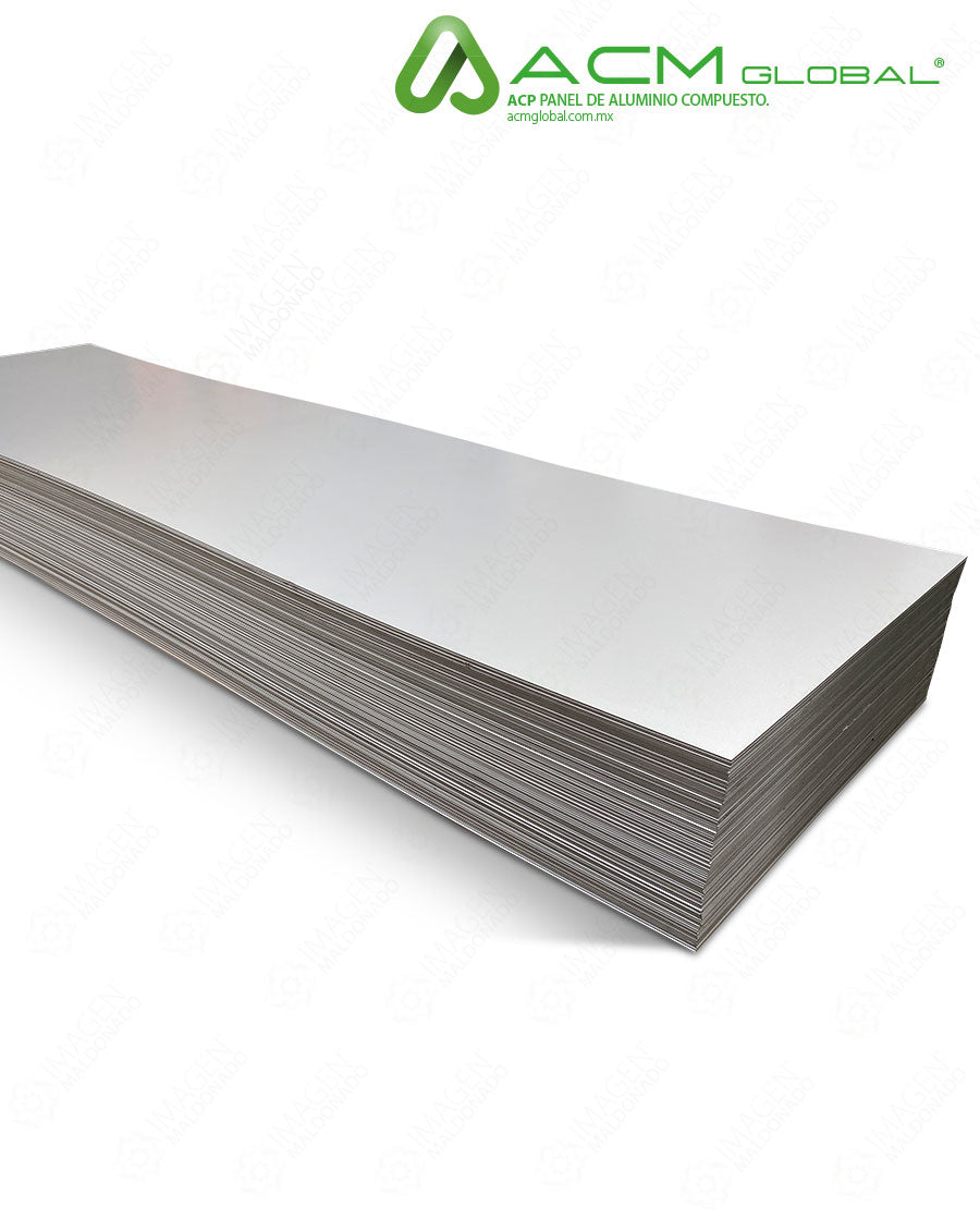 DS02262 HOJA PANEL ALUMINIO SILVER METALLIC 4MM 1.25X2.44 1.25X4.20 TOTEM 1.50X3.10 1.50X4.05