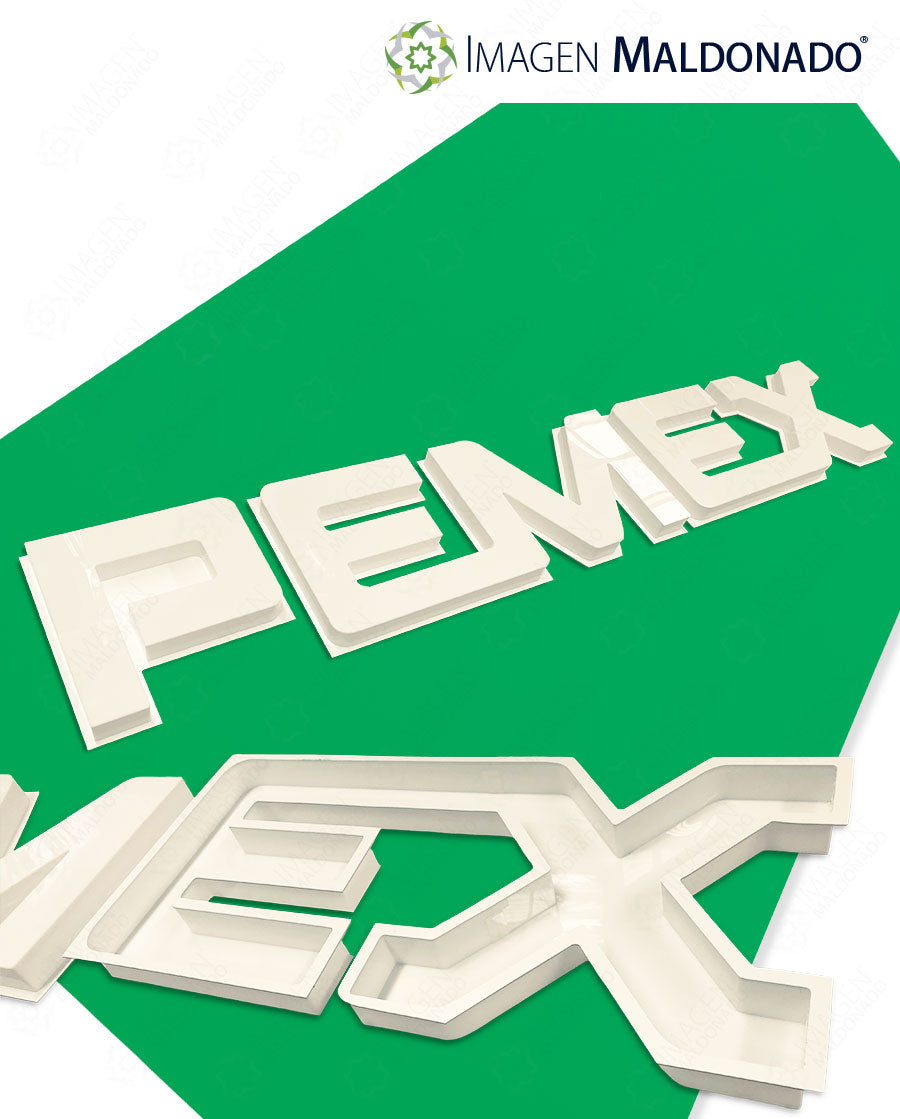 Leyenda Pemex® NO Iluminada Faldon Plastiglass®